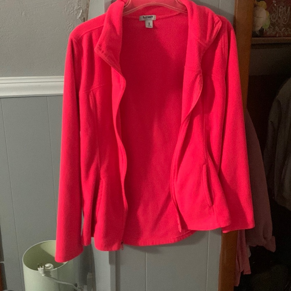Medium neon pink old navy jacket